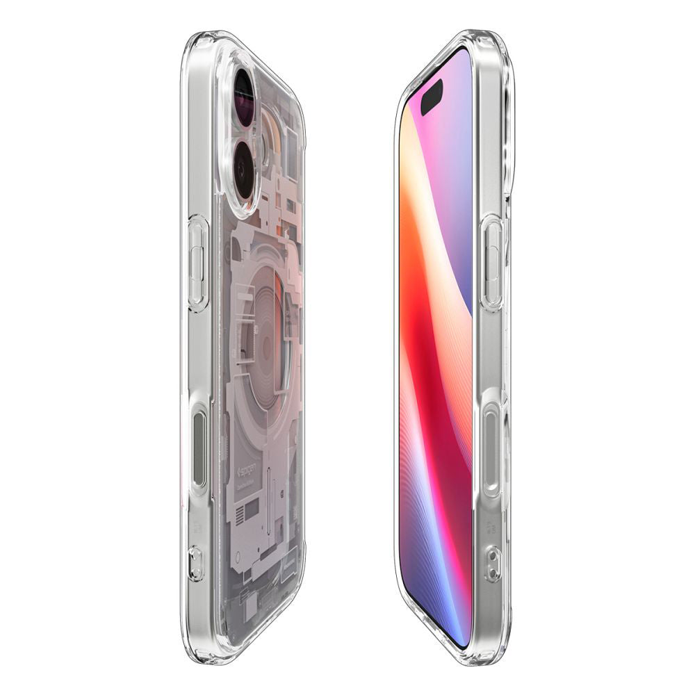 Pouzdro MagSafe pro Apple iPhone 17, Spigen, Ultra Hybrid Zero One, Bílá