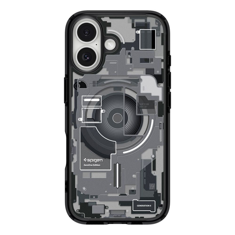 Pouzdro MagSafe pro Apple iPhone 17, Spigen, Ultra Hybrid Zero One, Černá