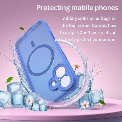 Pouzdro MagSafe pro Apple iPhone 17, Techsuit, HaloFrost II, Modrá