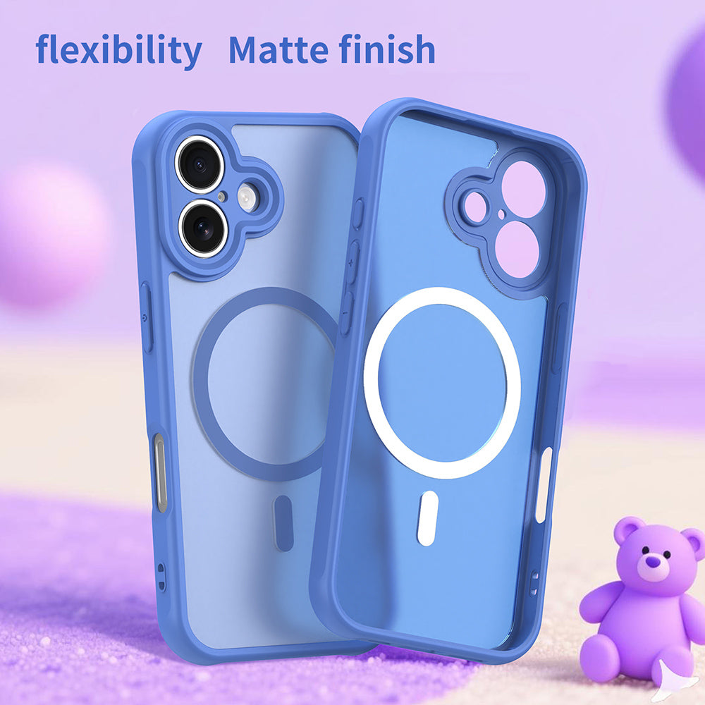 Pouzdro MagSafe pro Apple iPhone 17, Techsuit, HaloFrost II, Modrá