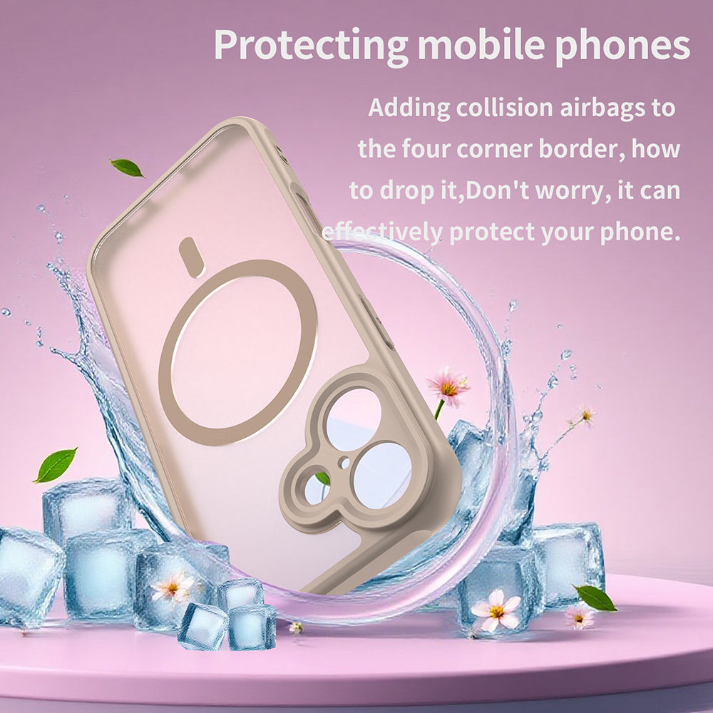 Pouzdro MagSafe pro Apple iPhone 17, Techsuit, HaloFrost II, Zlaté