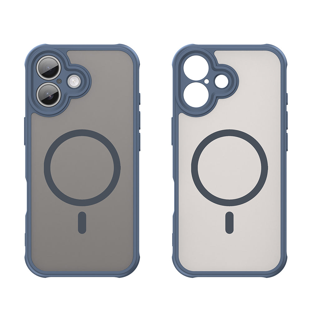 Pouzdro MagSafe pro Apple iPhone 17, Techsuit, HaloFrost II, Námořnická modř