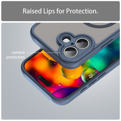 Pouzdro MagSafe pro Apple iPhone 17, Techsuit, HaloFrost II, Námořnická modř