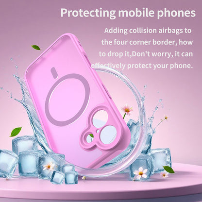 Pouzdro MagSafe pro Apple iPhone 17, Techsuit, HaloFrost II, Růžová