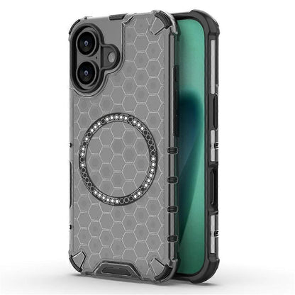 Pouzdro MagSafe pro Apple iPhone 17, Techsuit, HoneyComb Shield, Černá