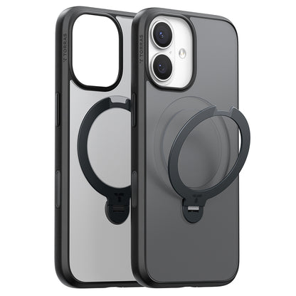 Pouzdro MagSafe pro Apple iPhone 17, Torras, Ostand Spin, Černá