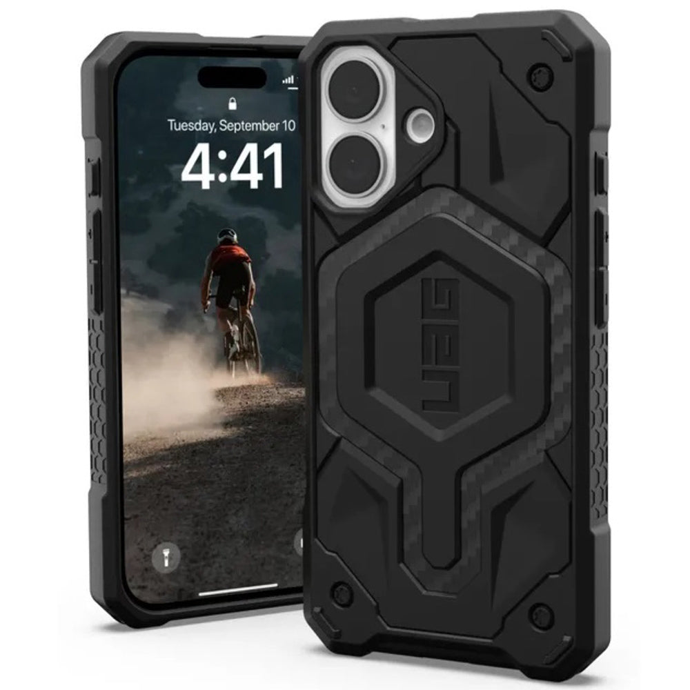 Pouzdro MagSafe pro Apple iPhone 17, Urban Armor Gear, Monarch Pro Carbon, Černá