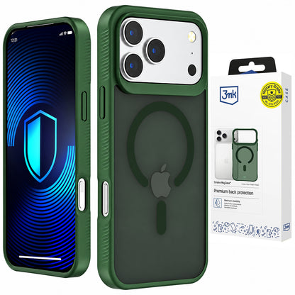 Pouzdro MagSafe pro Apple iPhone 18 Pro / 17 Pro, 3MK, Smoke MagCase, zelené