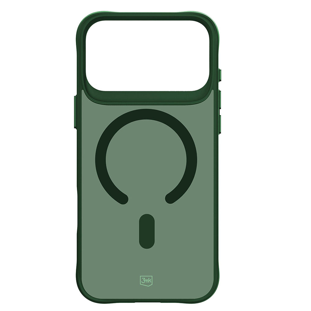Pouzdro MagSafe pro Apple iPhone 18 Pro / 17 Pro, 3MK, Smoke MagCase, zelené
