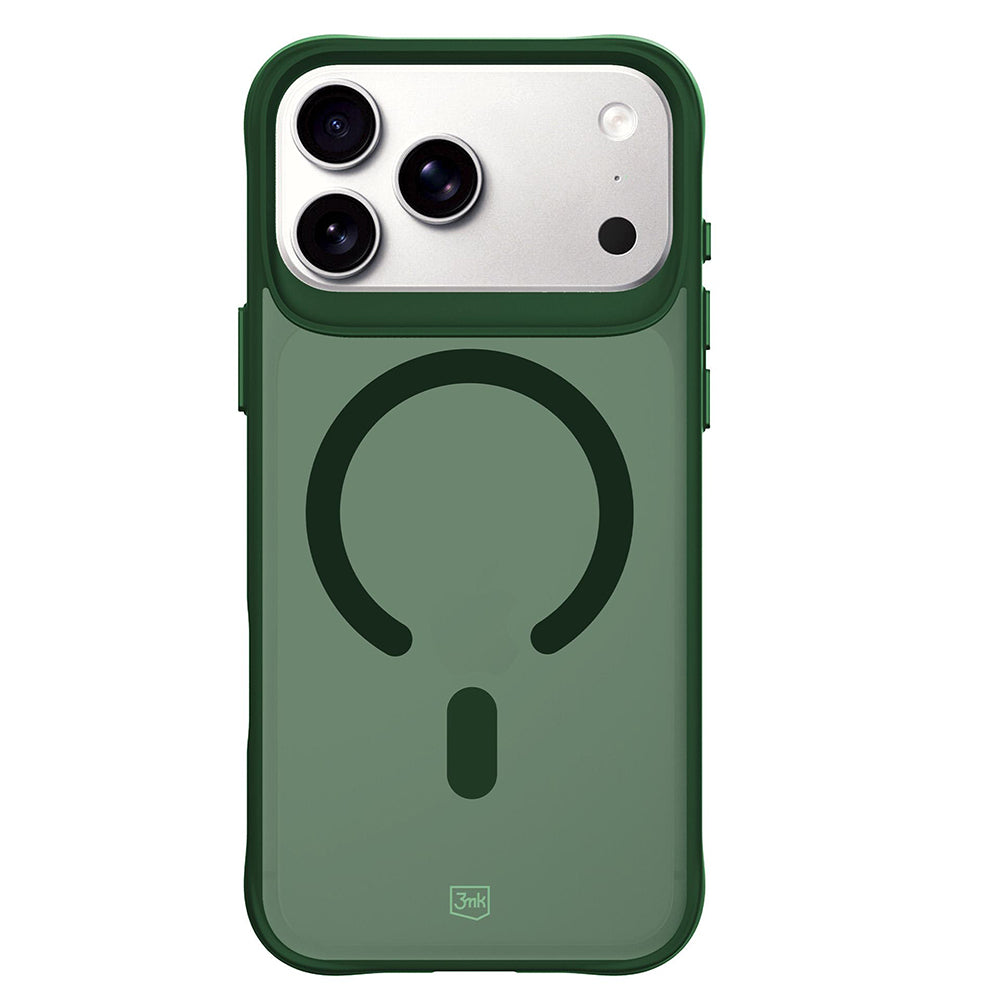 Pouzdro MagSafe pro Apple iPhone 18 Pro / 17 Pro, 3MK, Smoke MagCase, zelené