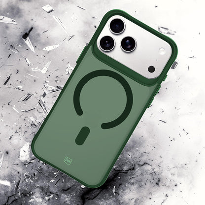 Pouzdro MagSafe pro Apple iPhone 18 Pro / 17 Pro, 3MK, Smoke MagCase, zelené