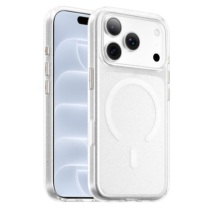 MagSafe Case for Apple iPhone 18 Pro / 17 Pro, Blueo, Crystal Pro Anti-Drop Glitter, Transparent