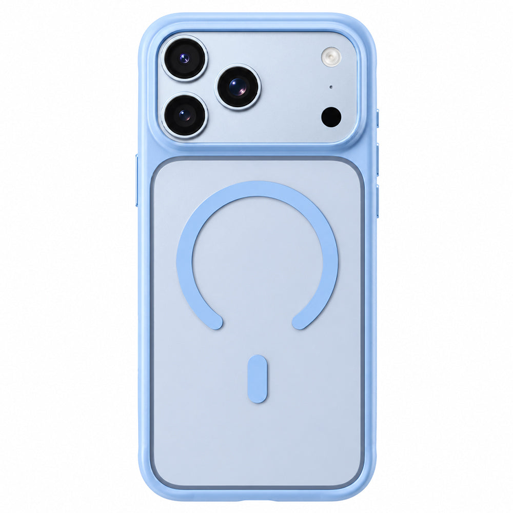 MagSafe Case for Apple iPhone 18 Pro / 17 Pro, Blueo, Skin-Friendly Anti-Drop, Satin Blue