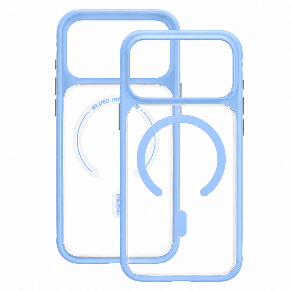 MagSafe Case for Apple iPhone 18 Pro / 17 Pro, Blueo, Skin-Friendly Anti-Drop, Satin Blue