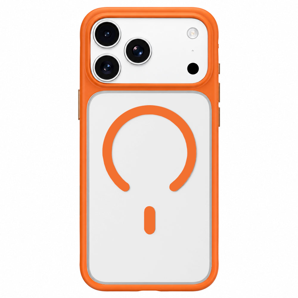MagSafe Case for Apple iPhone 18 Pro / 17 Pro, Blueo, Skin-Friendly Anti-Drop, Satin Orange
