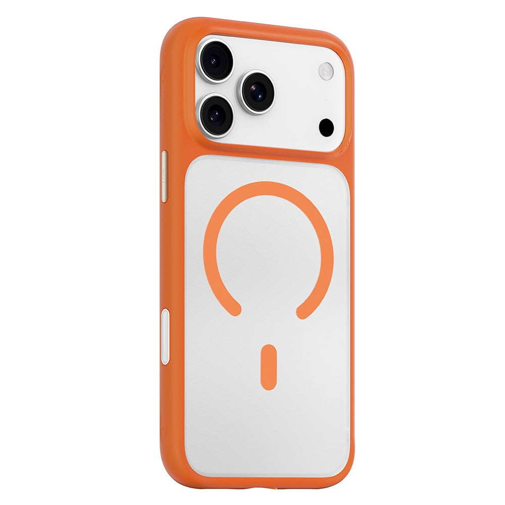 MagSafe Case for Apple iPhone 18 Pro / 17 Pro, Blueo, Skin-Friendly Anti-Drop, Satin Orange