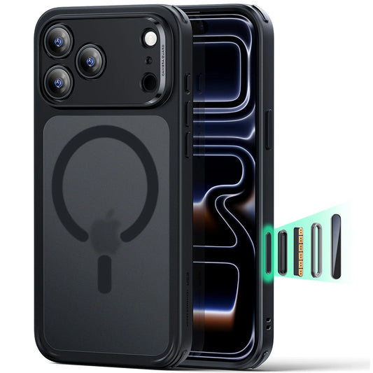 MagSafe pouzdro pro Apple iPhone 18 Pro / 17 Pro, ESR, Classic Hybrid, Černá saténová