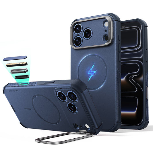 MagSafe pouzdro pro Apple iPhone 18 Pro / 17 Pro, ESR, Cyber Armor Kickstand, modré