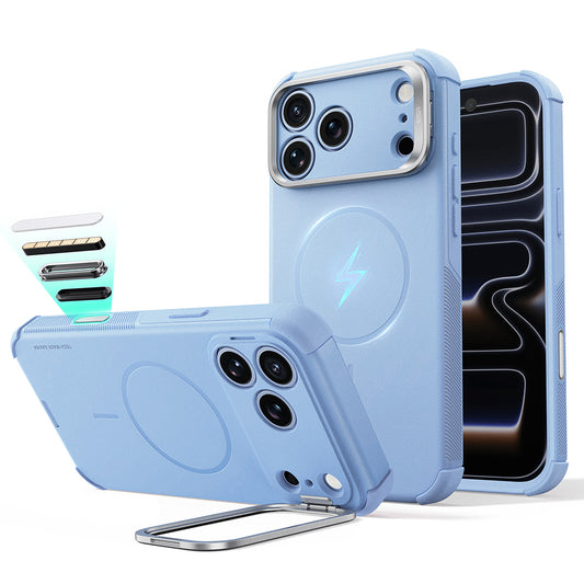 MagSafe pouzdro pro Apple iPhone 18 Pro / 17 Pro, ESR, Cyber Armor Kickstand, modré