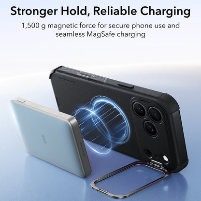 MagSafe pouzdro pro Apple iPhone 18 Pro / 17 Pro, ESR, Cyber Armor Kickstand, černé