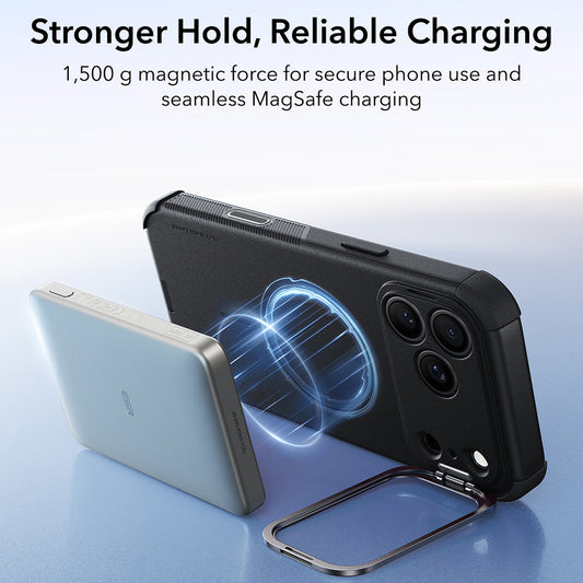 MagSafe pouzdro pro Apple iPhone 18 Pro / 17 Pro, ESR, Cyber Armor Kickstand, černé