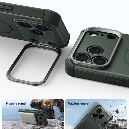 MagSafe Case for Apple iPhone 18 Pro / 17 Pro, ESR, Cyber Armor Kickstand, Green