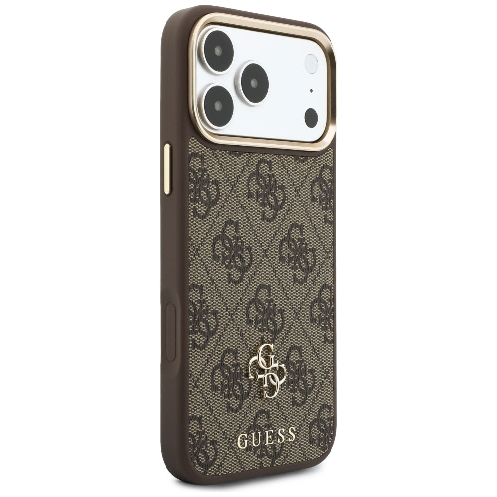 MagSafe Case for Apple iPhone 18 Pro / 17 Pro, Guess, 4G Cardslot, Brown