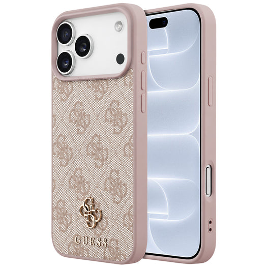 MagSafe pouzdro pro Apple iPhone 18 Pro / 17 Pro, Guess, 4G Small and Classic, Růžové