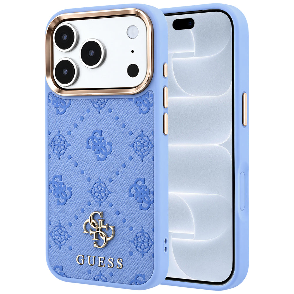 MagSafe pouzdro pro Apple iPhone 18 Pro / 17 Pro, Guess, Peony 4G Small Logo, Bleu