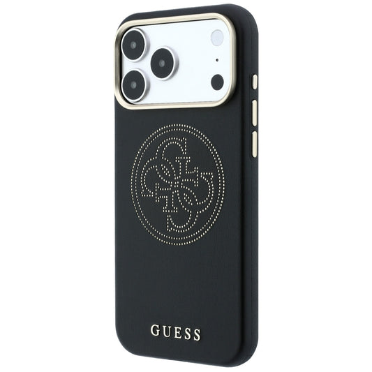 MagSafe pouzdro pro Apple iPhone 18 Pro / 17 Pro, Guess, Perforované 4G, Černé