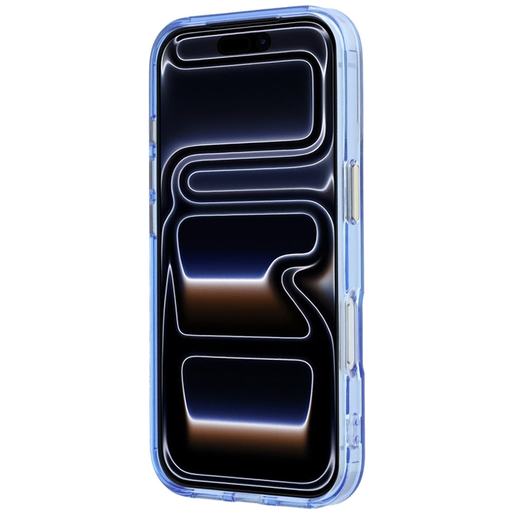 MagSafe pouzdro pro Apple iPhone 18 Pro / 17 Pro, Guess, Ring Stand Script Metal Logo, Bleu