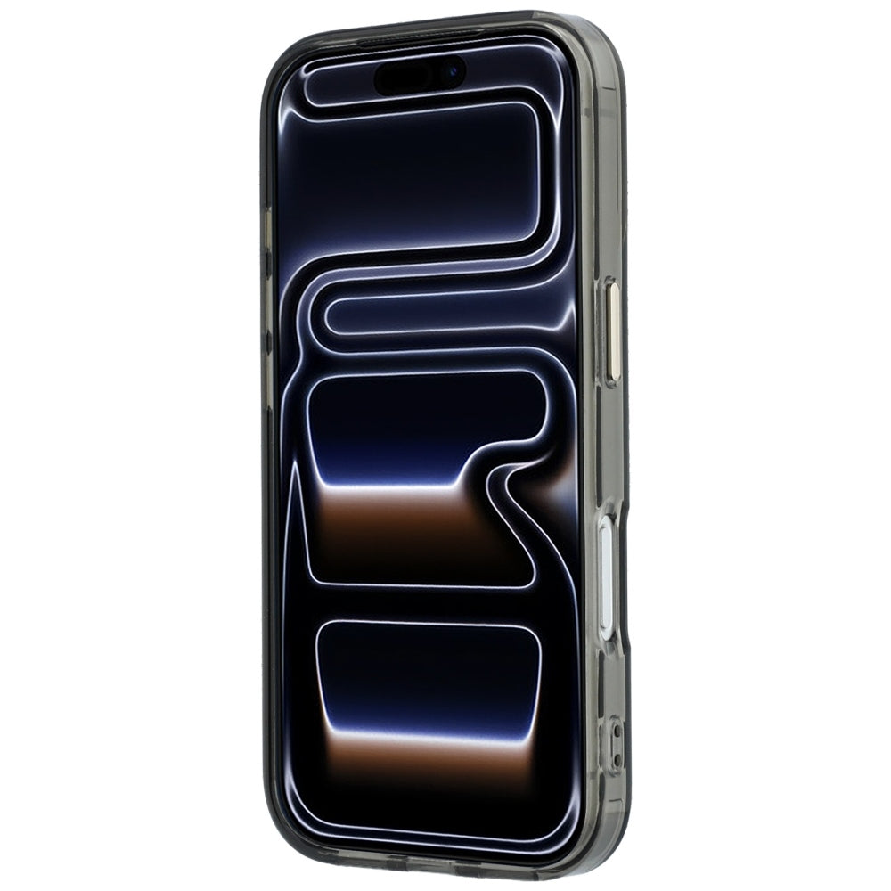 MagSafe pouzdro pro Apple iPhone 18 Pro / 17 Pro, Guess, Ring Stand Script Metal Logo, černé