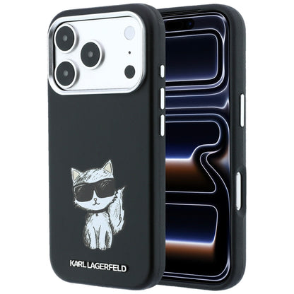 MagSafe pouzdro pro Apple iPhone 18 Pro / 17 Pro, Karl Lagerfeld, Choupette Sketch, Černá
