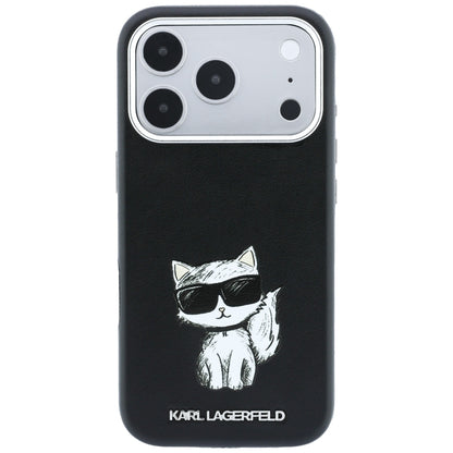 MagSafe pouzdro pro Apple iPhone 18 Pro / 17 Pro, Karl Lagerfeld, Choupette Sketch, Černá