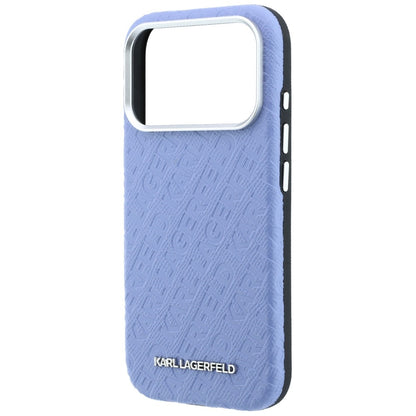 MagSafe pouzdro pro Apple iPhone 18 Pro / 17 Pro, Karl Lagerfeld, Ražené kovové logo, Modré
