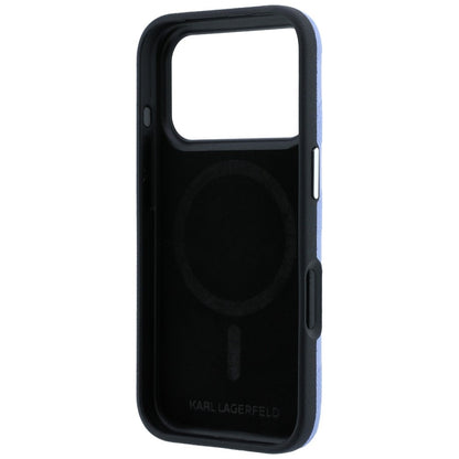 MagSafe pouzdro pro Apple iPhone 18 Pro / 17 Pro, Karl Lagerfeld, Grained Mono Resin Logo, Bleu