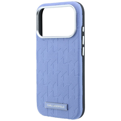 MagSafe pouzdro pro Apple iPhone 18 Pro / 17 Pro, Karl Lagerfeld, Grained Mono Resin Logo, Bleu