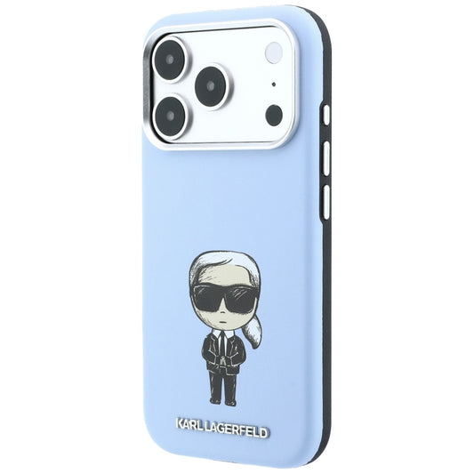 MagSafe pouzdro pro Apple iPhone 18 Pro / 17 Pro, Karl Lagerfeld, Ikonik Sketch, Modrá