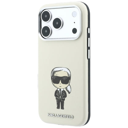 MagSafe pouzdro pro Apple iPhone 18 Pro / 17 Pro, Karl Lagerfeld, Ikonik Sketch, Béžová