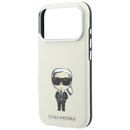 MagSafe pouzdro pro Apple iPhone 18 Pro / 17 Pro, Karl Lagerfeld, Ikonik Sketch, Béžová