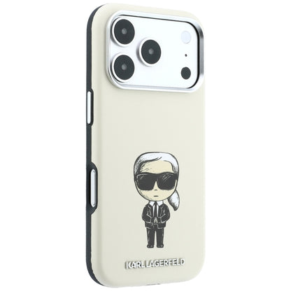 MagSafe pouzdro pro Apple iPhone 18 Pro / 17 Pro, Karl Lagerfeld, Ikonik Sketch, Béžová