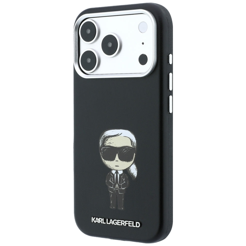 MagSafe pouzdro pro Apple iPhone 18 Pro / 17 Pro, Karl Lagerfeld, Ikonik Sketch, Černá