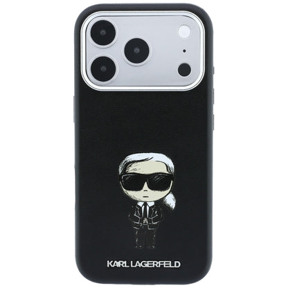 MagSafe pouzdro pro Apple iPhone 18 Pro / 17 Pro, Karl Lagerfeld, Ikonik Sketch, Černá