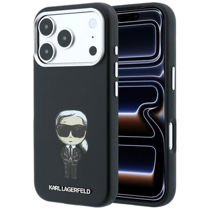 MagSafe pouzdro pro Apple iPhone 18 Pro / 17 Pro, Karl Lagerfeld, Ikonik Sketch, Černá