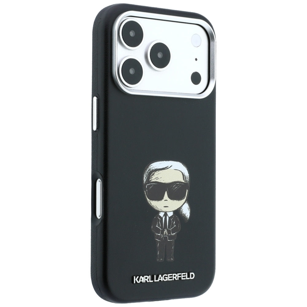 MagSafe pouzdro pro Apple iPhone 18 Pro / 17 Pro, Karl Lagerfeld, Ikonik Sketch, Černá