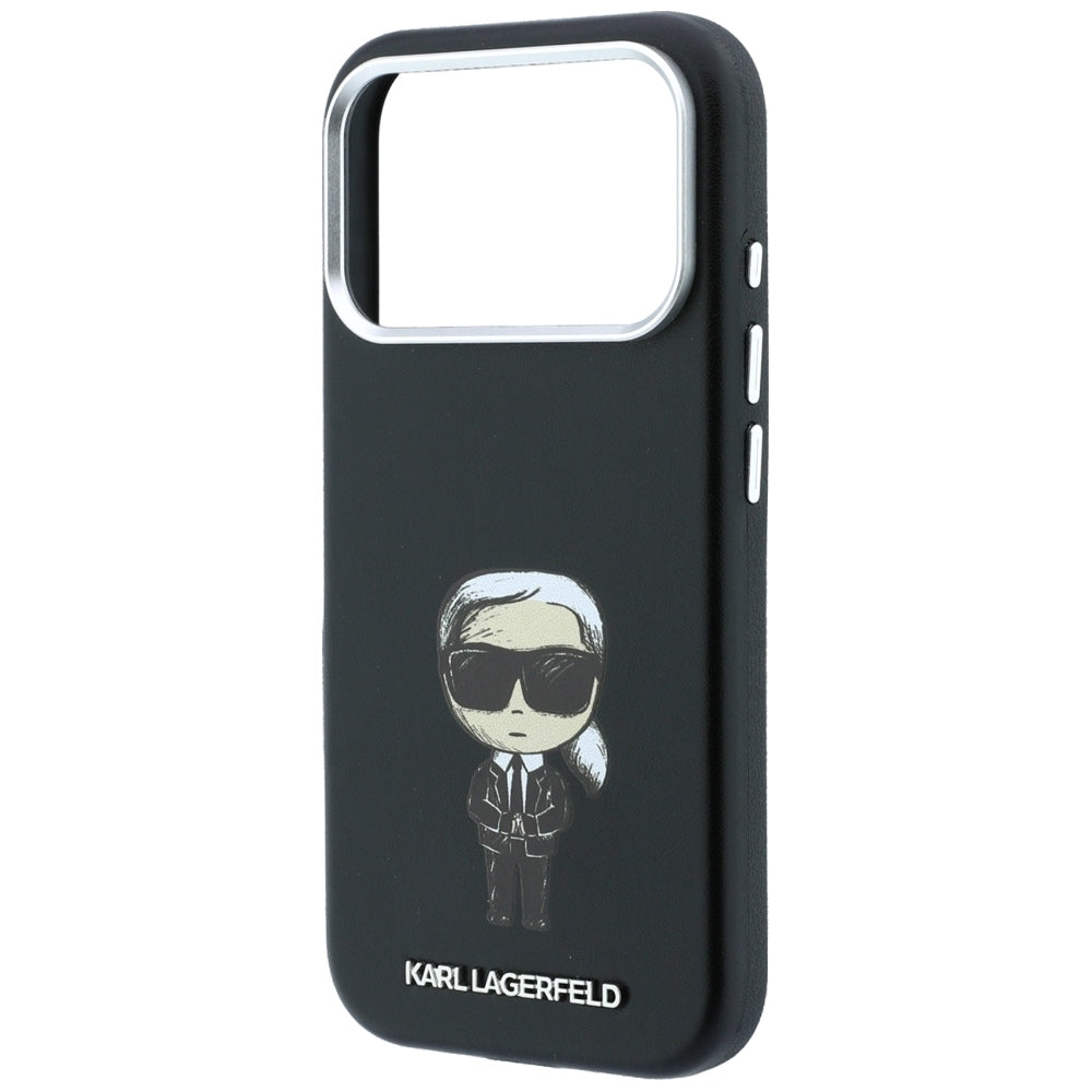 MagSafe pouzdro pro Apple iPhone 18 Pro / 17 Pro, Karl Lagerfeld, Ikonik Sketch, Černá