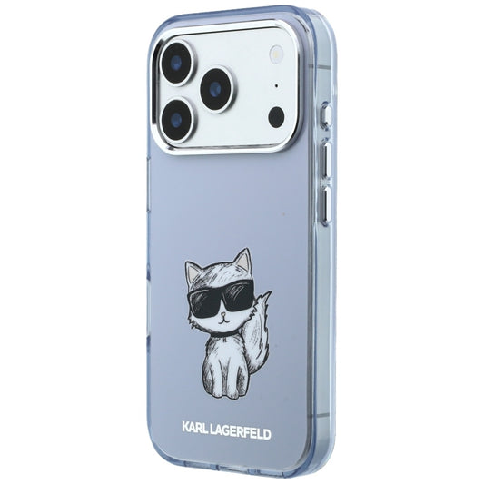 MagSafe pouzdro pro Apple iPhone 18 Pro / 17 Pro, Karl Lagerfeld, IML Choupette Body Sketch Print, Modrá