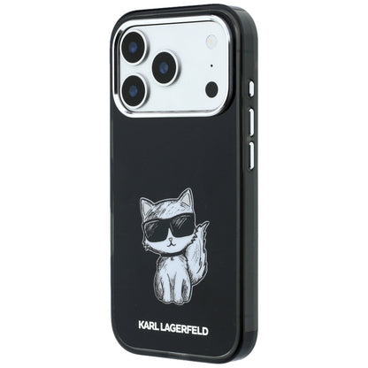 MagSafe pouzdro pro Apple iPhone 18 Pro / 17 Pro, Karl Lagerfeld, IML Choupette Body Sketch Print, Černá