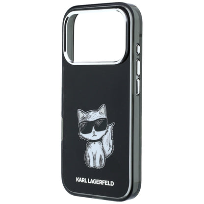 MagSafe pouzdro pro Apple iPhone 18 Pro / 17 Pro, Karl Lagerfeld, IML Choupette Body Sketch Print, Černá