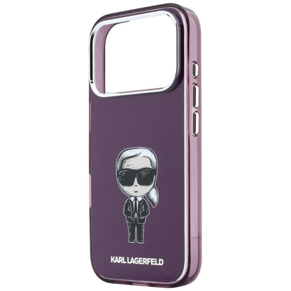Pouzdro MagSafe pro Apple iPhone 18 Pro / 17 Pro, Karl Lagerfeld, HC IML Ikonik Sketch Print, vínové